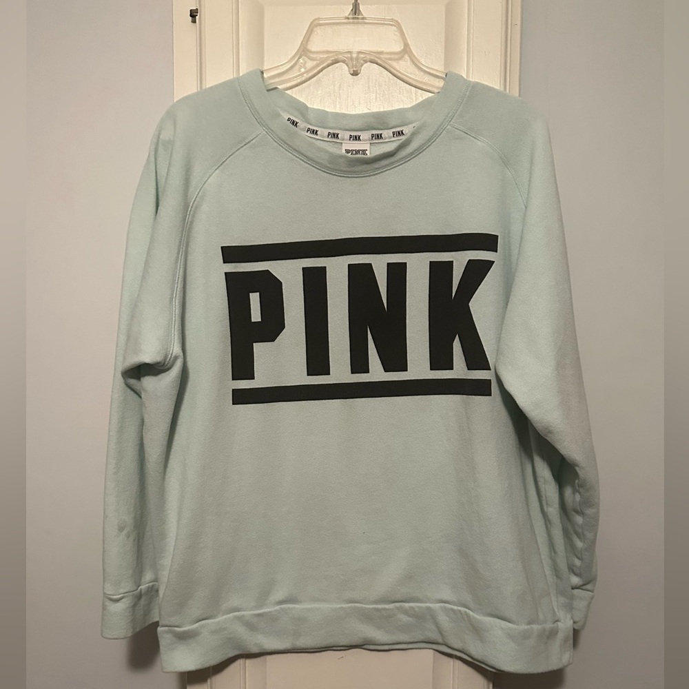 PINK Victoria's Secret Women's Mint Sweatshirt